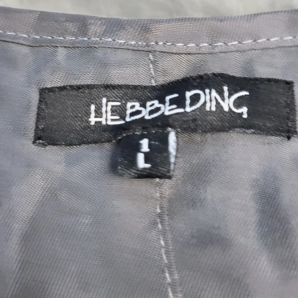 Hebbeding Holland lagenlook gray bubble maxi dress zippers pockets L(1) - Picture 3 of 10
